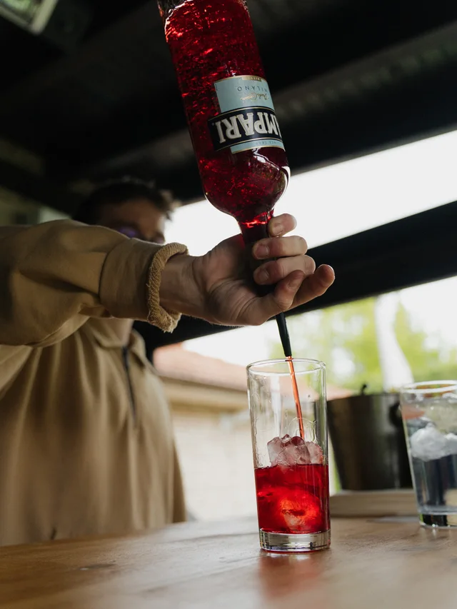 Barman în acțiune