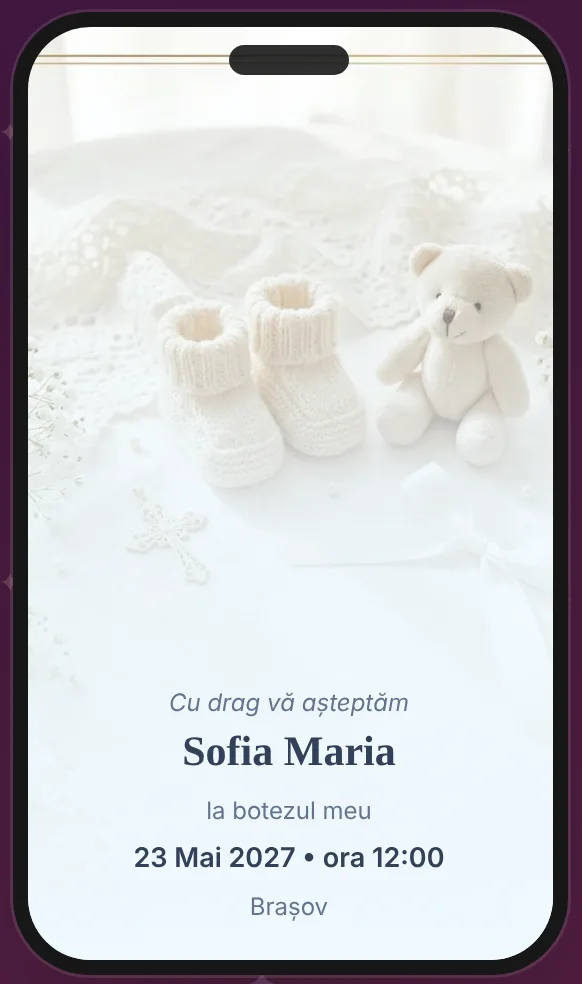 Invitație de botez